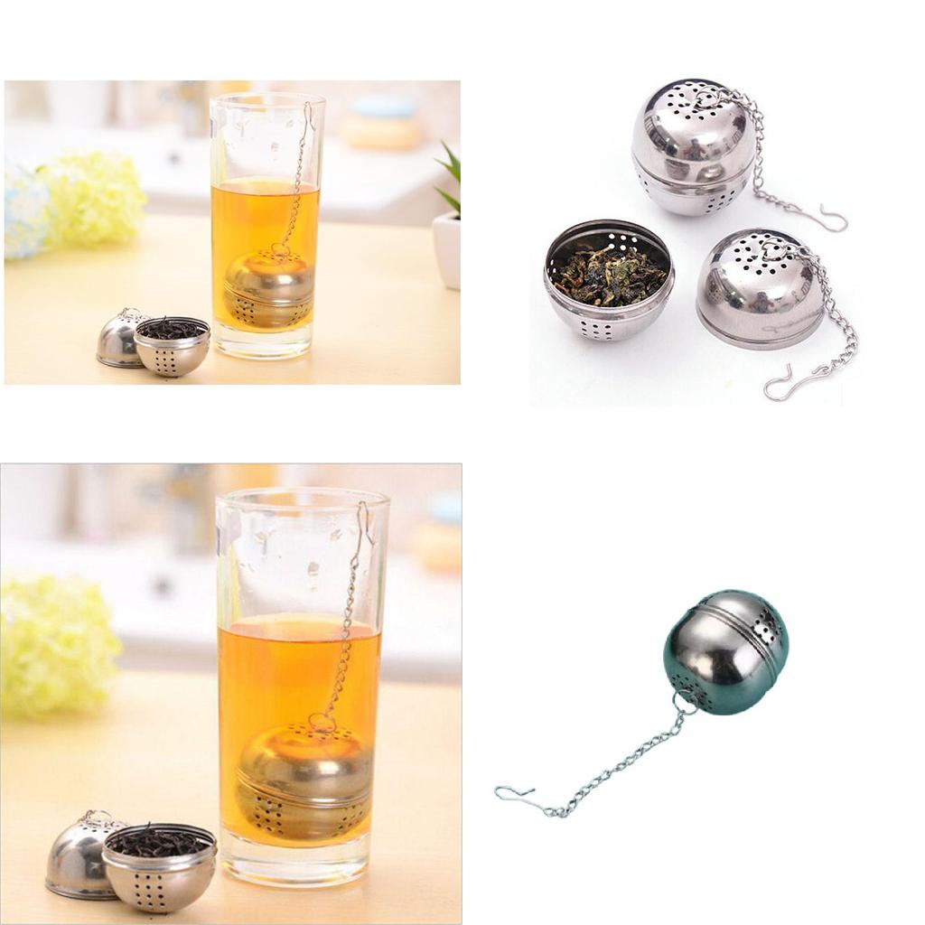 Palline per Spezie in Acciaio Inossidabile con Filtro a Rete per Cucinare e Infusione di Tè in Cucina