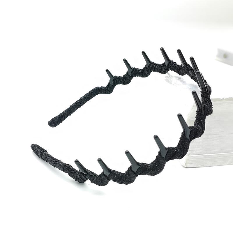 

Ретро тканинна пов язка на голову з зубцями 2025: Універсальний, Нековзкий Стиль Преппі для Вмивання Обличчя