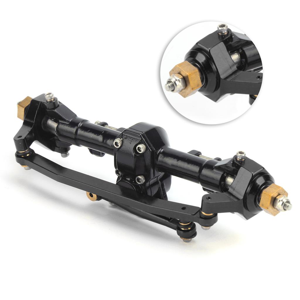 RC Metal Complete Front Axle Shaft Assembly for SCX24 90081 1Celsius24 RC Car Upgrade Parts