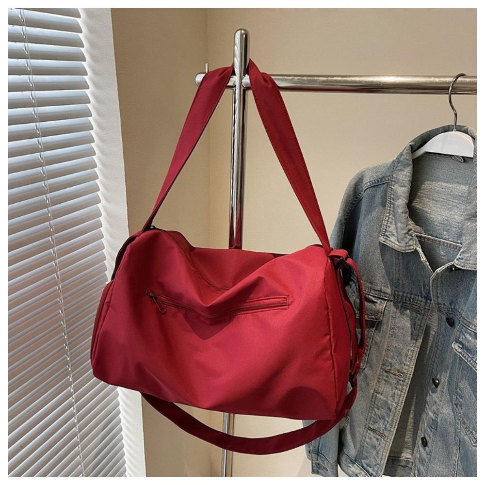 Sports Yoga Short Trip Bag Women s Lightweight Large Capacity Swimming Fitness Bag Oblique Span Backpack Shoulder Bag Men s Tide красный