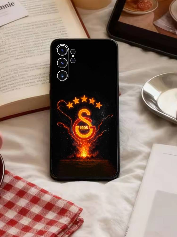 G-Galatasaray S-SK Muster 1905er Handyhülle Für Samsung S26,S25,S24,S23,S22,S21,S20,S30,Ultra,Plus,Fe,Note,5G Schwarze Hülle