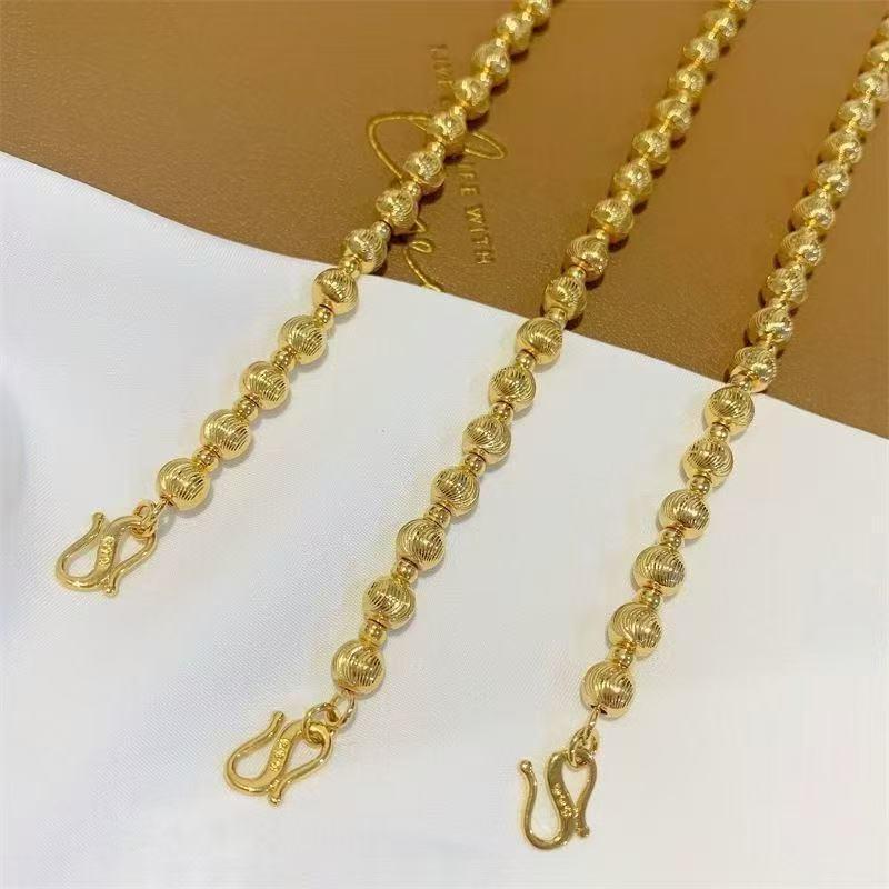 Damska luksusowa bransoletka z pozłacanego koralika z kocim okiem