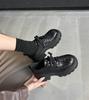 British style lace-up niche loafers single shoes women's 2025 new platform retro fashionable versatile commuter small leather shoes