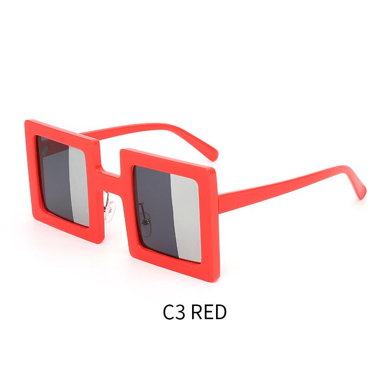 1pc Fashion Square Large Frame Sunglasses European and American Versatile Trendy Sunglasses Neutral Leisure Vacation Style