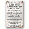 Vintage Metal Wall Art Sign with Inspirational Quotes for Home Bar Cafe Decor