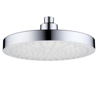 Bathroom 8-Inch Round Temperature Control LED Ceiling Showerhead