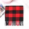 Stylish British Plaid Cashmere-Feel Scarf for Men & Children - Autumn/Winter Warm Shawl & Snood