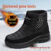 Men's Waterproof Non-slip Outdoor Snow Boots - Thick-soled, Plush Warm, Casual Cotton Shoes