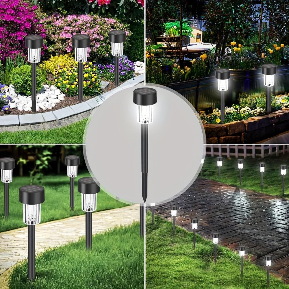 12pcs Led Solar Pathway Lights Waterproof Outdoor Solar Lamp for Garden Landscape Lighting Walkway Decoration Light Dropshipping