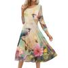Women's Fashionable Floral Butterfly Loose Dress