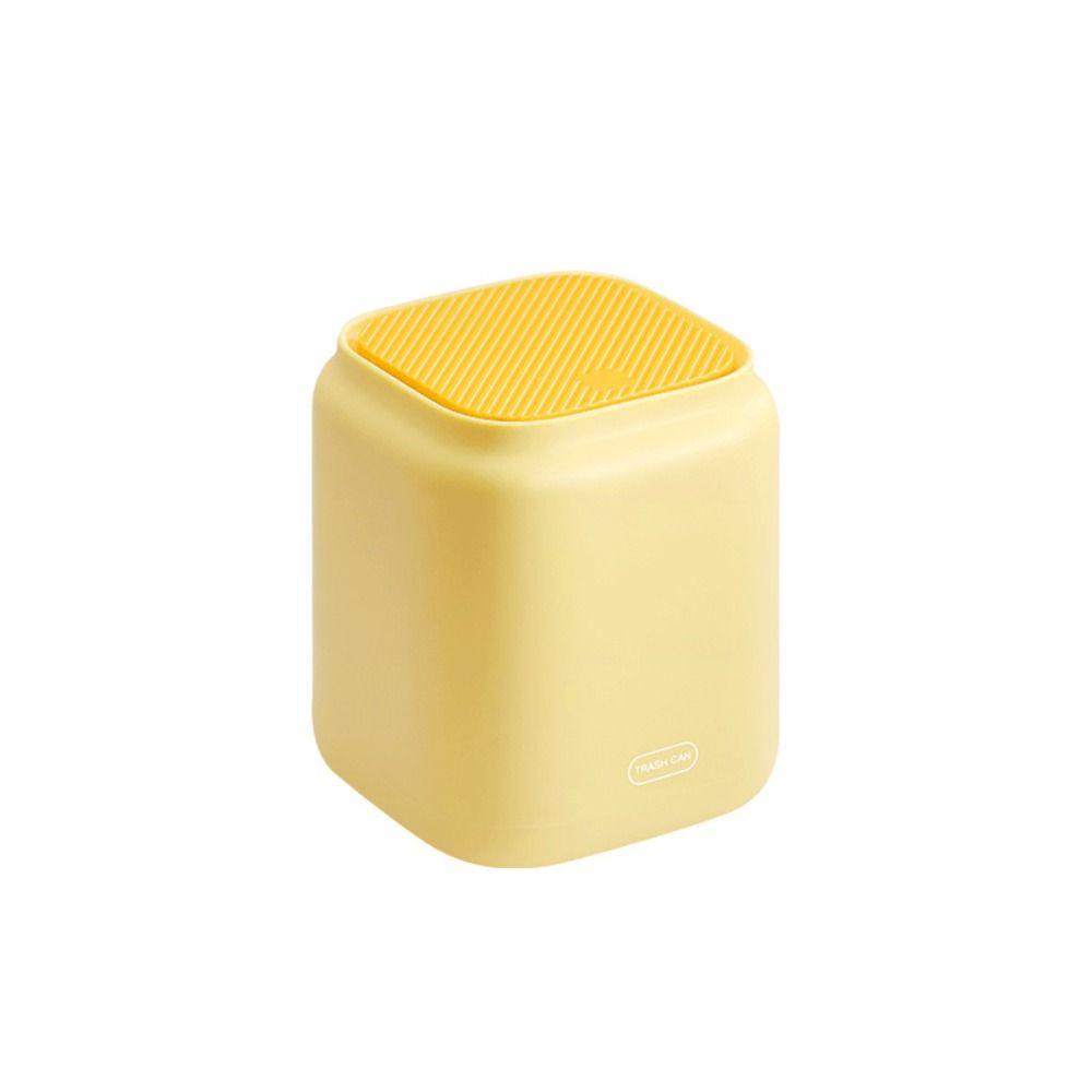 Cute with Lid Desktop Press Flip Garbage Storage Box Trash Can Sundries Box Paper Basket Waste Bins