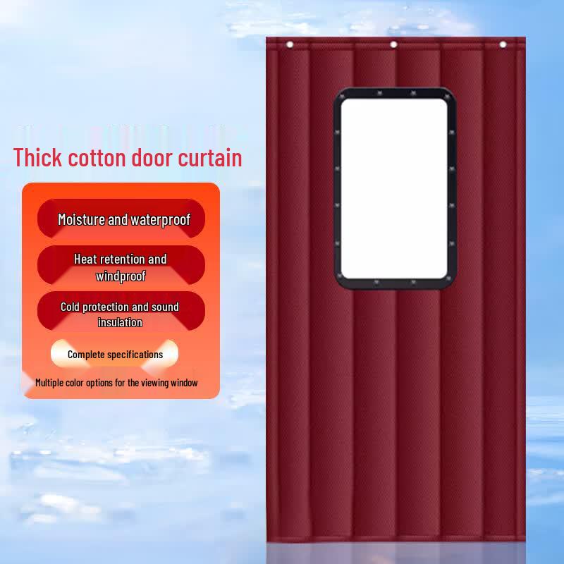 Xingxuan NT-225 Thermal Insulated Door Curtain 130x220cm with Window