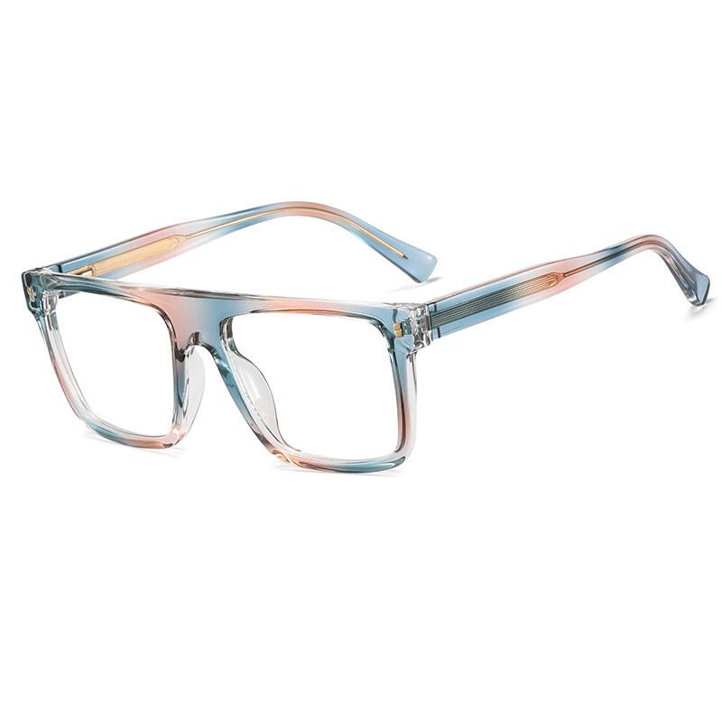 Fashionable Black Square Anti Blue Light Reading Glasses Spring Leg TR90 Presbyopia Glasses Customizable 0 to +600