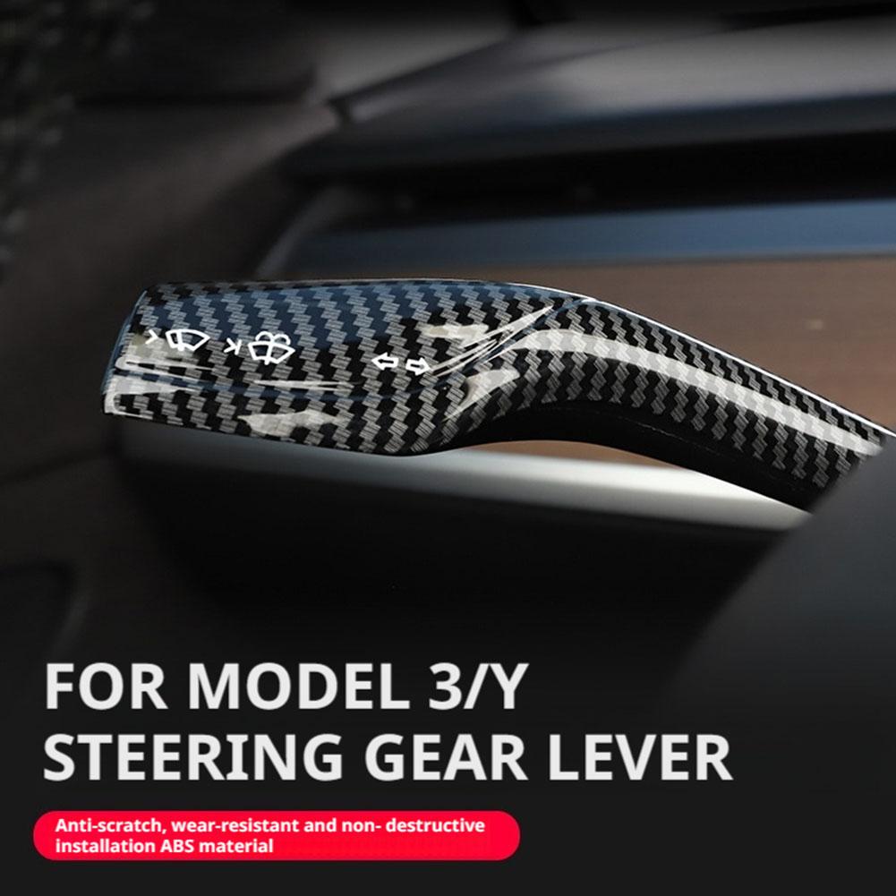 Steering Lever Cover for Tesla Gear Lever Decoration Accessories Full Protection Gear Shift Cover Accessories E7I8