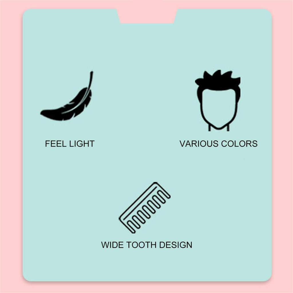 Wide Teeth Comb Rounded Large Hair No Handle Detangling Comb for Curly Hair Wet Dry Hair
