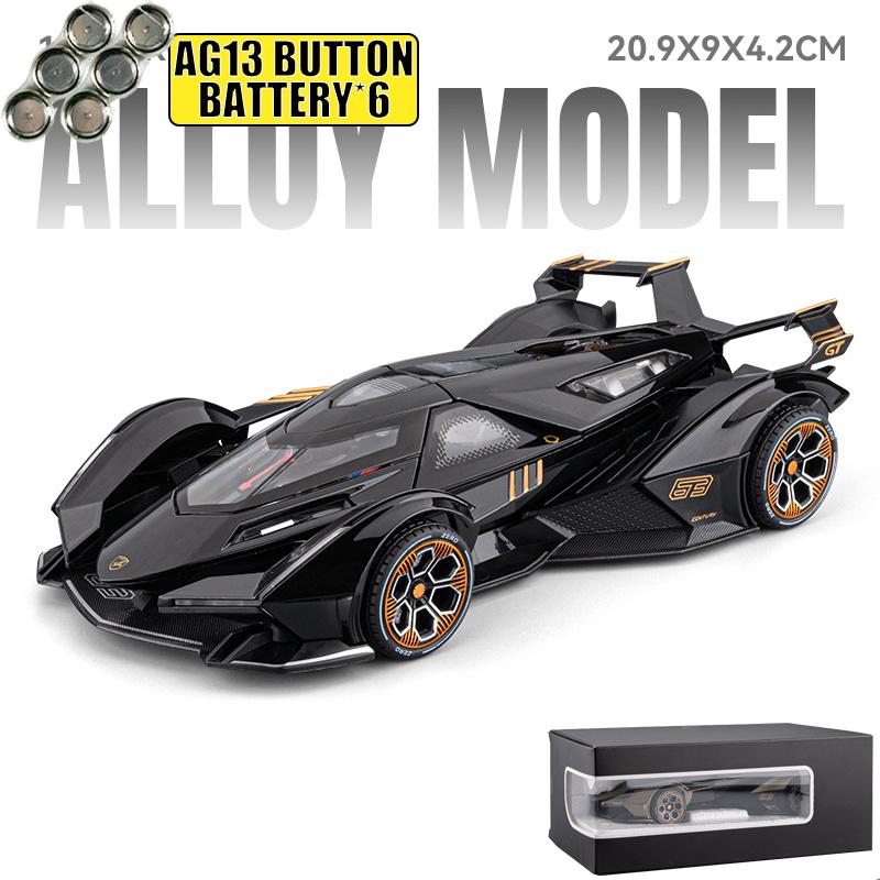 1:24 V12 Vision GT Gran Turismo Super Concept Sports Car Alloy Diecast Model Car Home Decorations Ornaments Collections Birthday