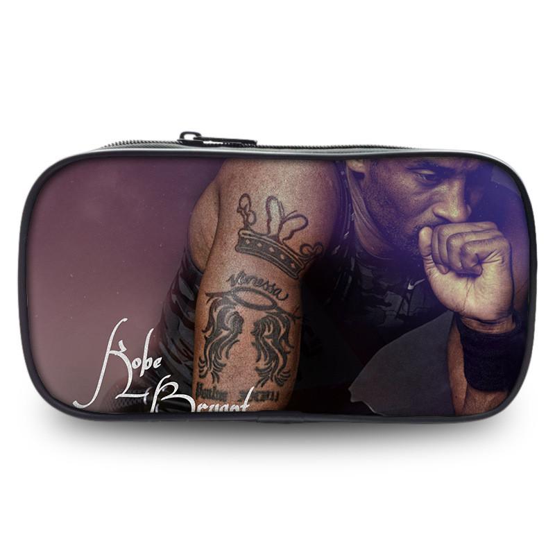 Kobe Bryant Sports Star Pen Case Large Capacity Stationery Organizer For Students