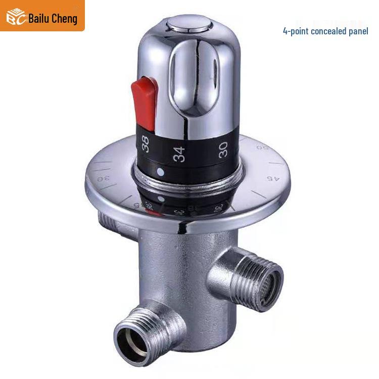 Thermostatic Shower Faucet with Exposed Pipe & Solar Water Heater Mixer