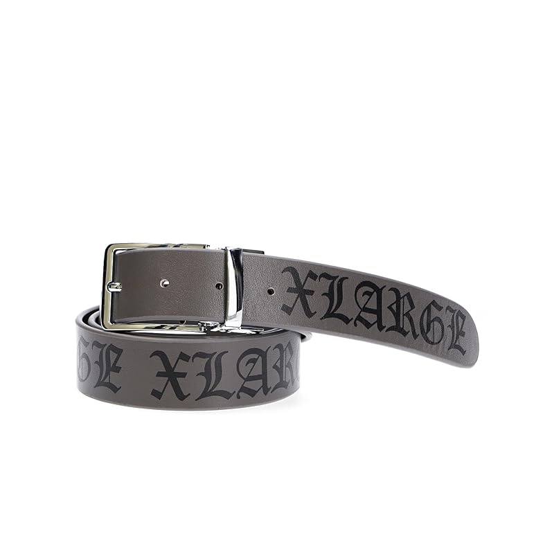 

[Extra Large] belt LEATHER BELT men s GREY ONE SIZE
