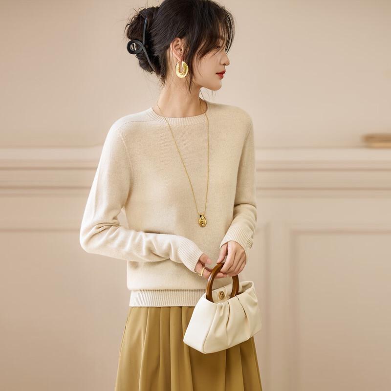 Srcr Women's 100% Wool Autumn/Winter Knit Sweater