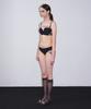 VINAJ N Chain Horizontal Half-Cup Bikini Bra (Black)
