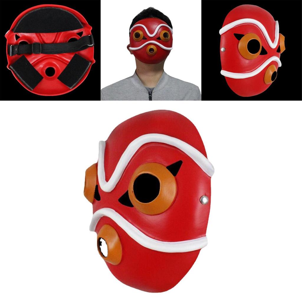 Prinzessin Mononoke Kostüm Maske Harz Party Requisite für Feiertagsfeiern