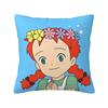 Cartoon Manga A-Anne Of Green Gables Pillow Cover Polyester Pillow Case Cushion Cover Vintage Pillowcases For Living Room Chair
