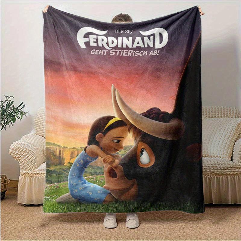 

1pc, Home Decorative Throw Blanket, Perfect for Sofa, Bedroom, Living Room, Travel, Camping, Car, Beach, Office Nap, Soft Coverlet with Cute Cartoon 130x150cm