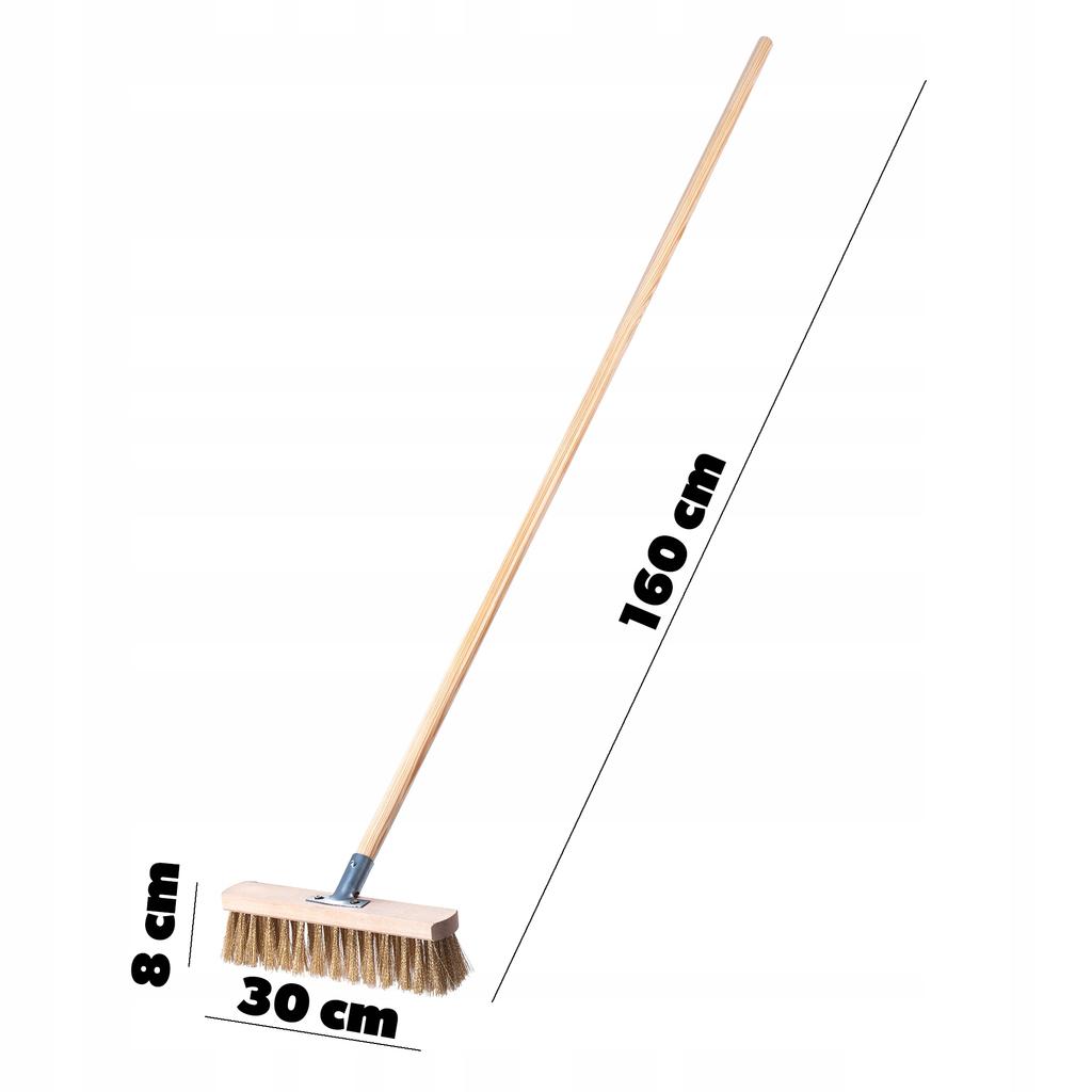 KADAX Szczotka Ulicówka Zamiatacz Miotła Trzonek 30 cm