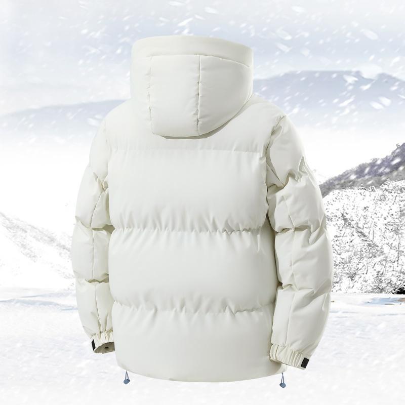 High Quality New Hooded Puffer Jacket Men Trend Solid Color Short Winter Padded Jackets Windproof Coat Thickened Warm Parkas Men
