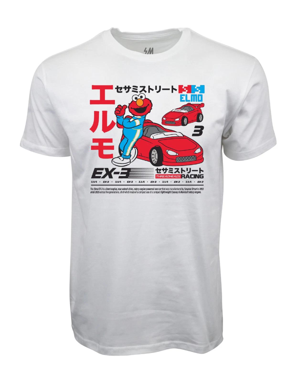 Elmo Racing Graphic T shirt L
