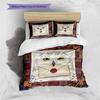 Cartoon Pattern Bedding Quilt Set Quilt Cover Pillowcase Home Decoration Birthday Gift (1 * Duvet Cover + 2 * Pillowcase, Without Core)