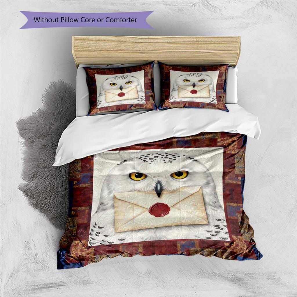 Cartoon Pattern Bedding Quilt Set Quilt Cover Pillowcase Home Decoration Birthday Gift (1 * Duvet Cover + 2 * Pillowcase, Without Core)