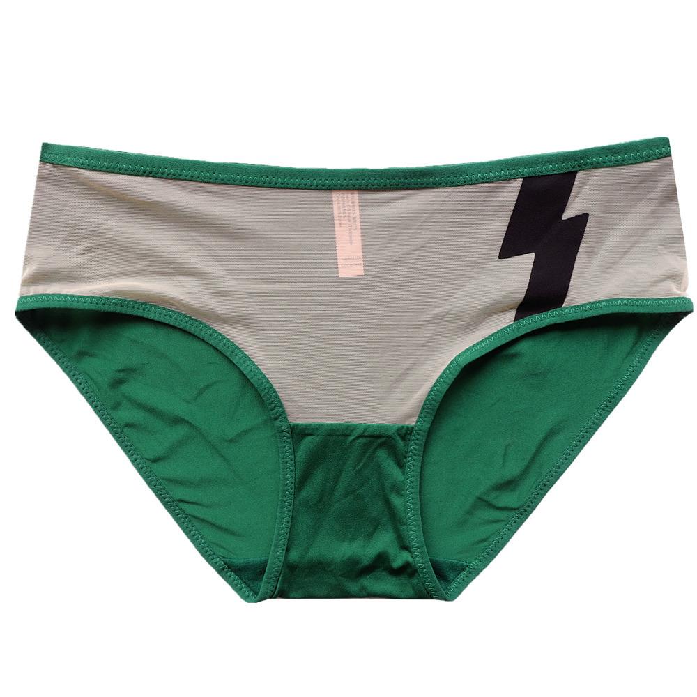 Hohle Damenhöschen Farbkontrast Sexy Gaze Unterwäsche Damen Mittlere Taille Bequeme High Spring Slips für Damen