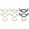 2Pcs E27 Socket Lamp Harp Saddle Base Repair Part Lighting Accessories Easily Install with 1 Piece E14 Lamp Shade Reducing Ring