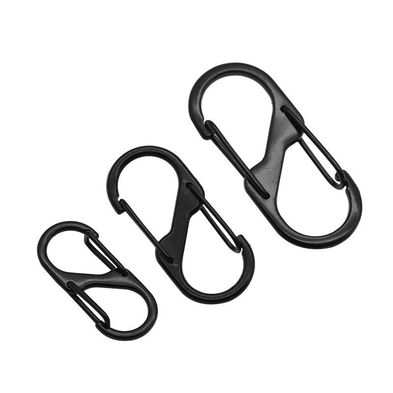 Breloc tip carabină din aliaj de zinc cu eliberare rapidă și cataramă retractabilă