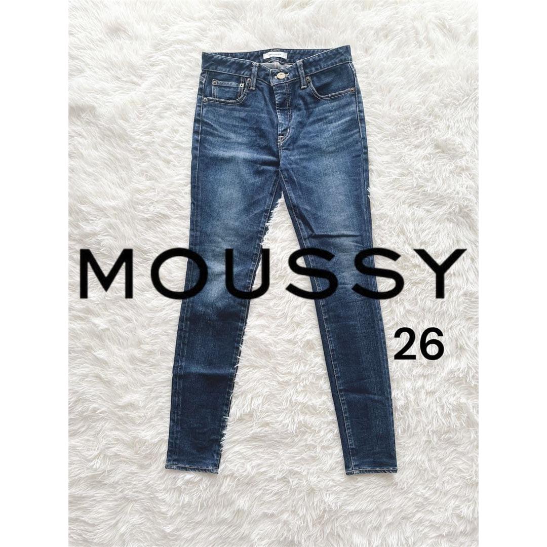 Weekend Sale MOUSSY Skinny Denim 26 Made in Japan Stretch Indigo