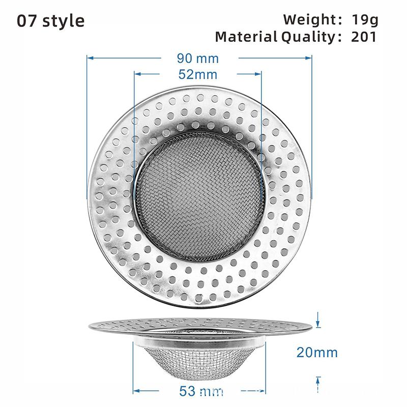 1PCS Filter kuchynského drezu Sieťka z nehrdzavejúcej ocele Sitko na drez Filter Sitko na drez do kúpeľne Odtokový otvor Sitko na filter Sitko na odpad