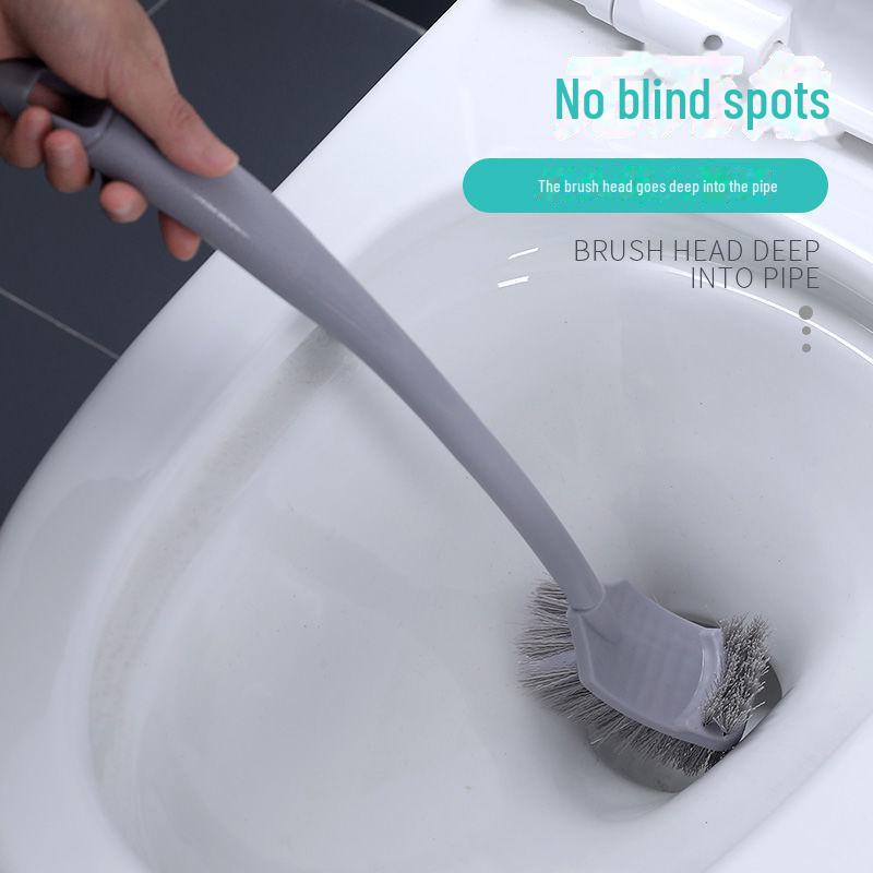 Long-Handled No Dead Angle Toilet Brush Set for Household Cleaning
