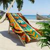 Colorful Floral and Heart Pattern Towel Beach towel quick-drying for travel outdoor sports jogging beach and swimming