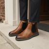 Pánské Chelsea Boots Značka 2026 Ležérní Pohodlné Retro Módní Boty Kůže