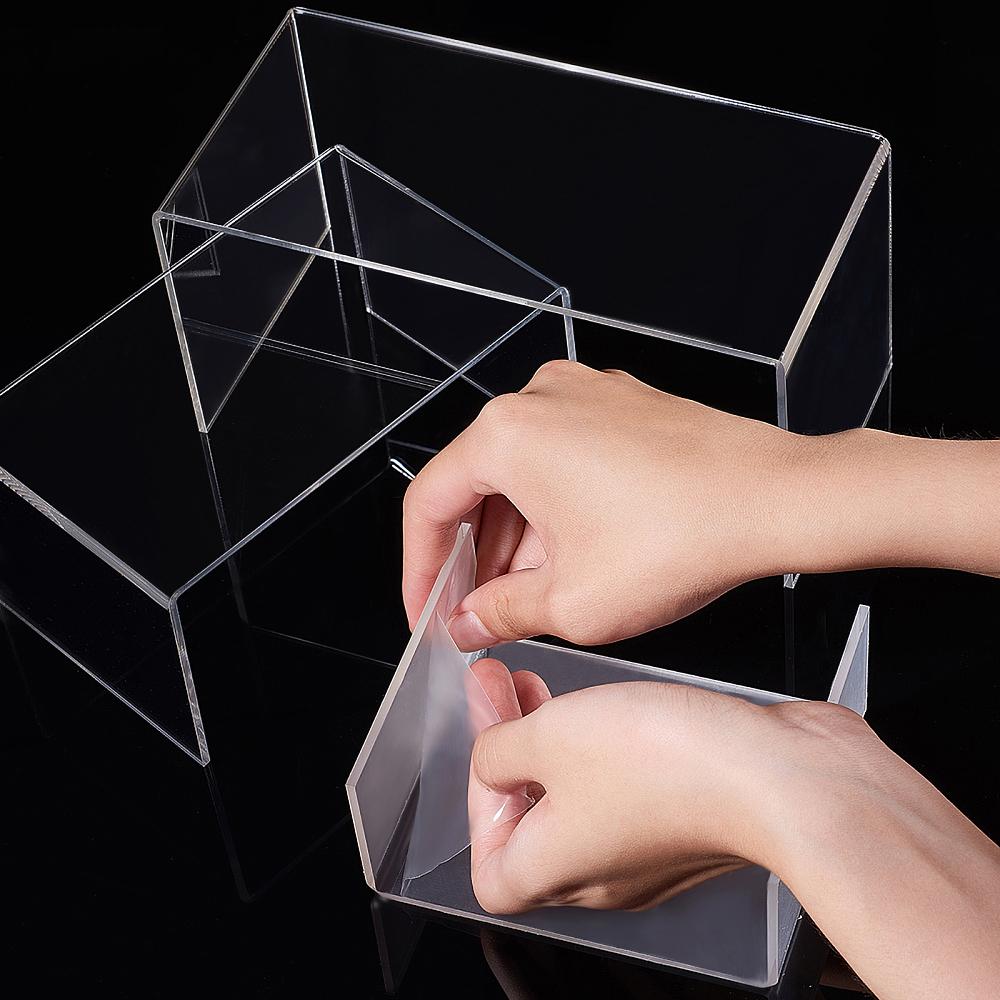 1set Acrylic Risers Display U-Shape Jewelry Display Holder for Jewelry Display Store Fixture Table Decorations Clear 12.5x10x5.3cm 16x10x7.9cm