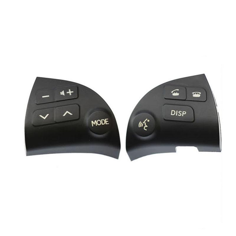 

2 шт. для Lexus ES350 ES240 2006-2012 Автомобильный руль Многофункциональный Bluetooth-динамик Кнопка регулировки громкости Крышка переключателя black B