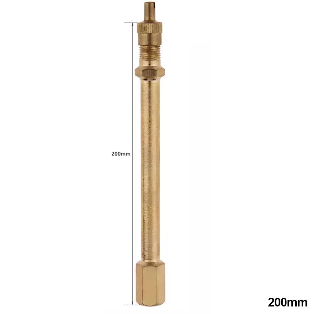 Car Tire Valve Stem Tire Valve Extension Rod Brass Tire Valve Extension Straight Bore for Truck Motorcycle Car 10cm/14cm/20cm