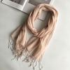 South Korea Dongdaemun Light Linen Scarf, Solid Color Sunscreen Scarf, Source