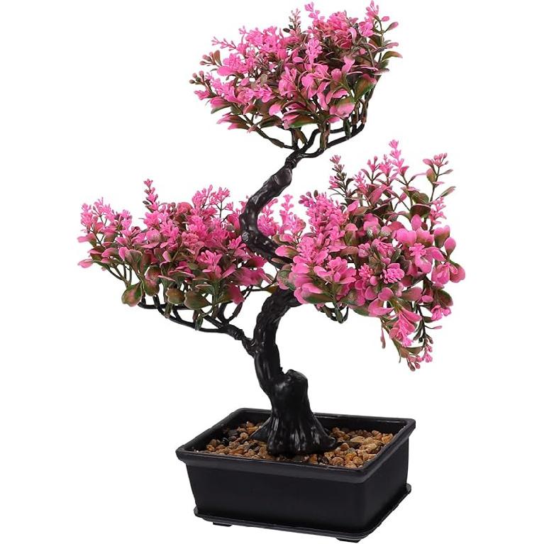 Artificial Bonsai Simulation Green Plants for Home Decoration Faux Potted Plants for Office and Garden No Maintenance Required