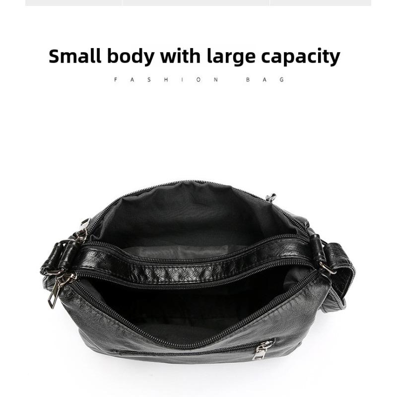 Modische Damen Umhängetasche, Große Kapazität Mehrere Taschen Schultertasche, Stylische Textur Tägliches Rucksack