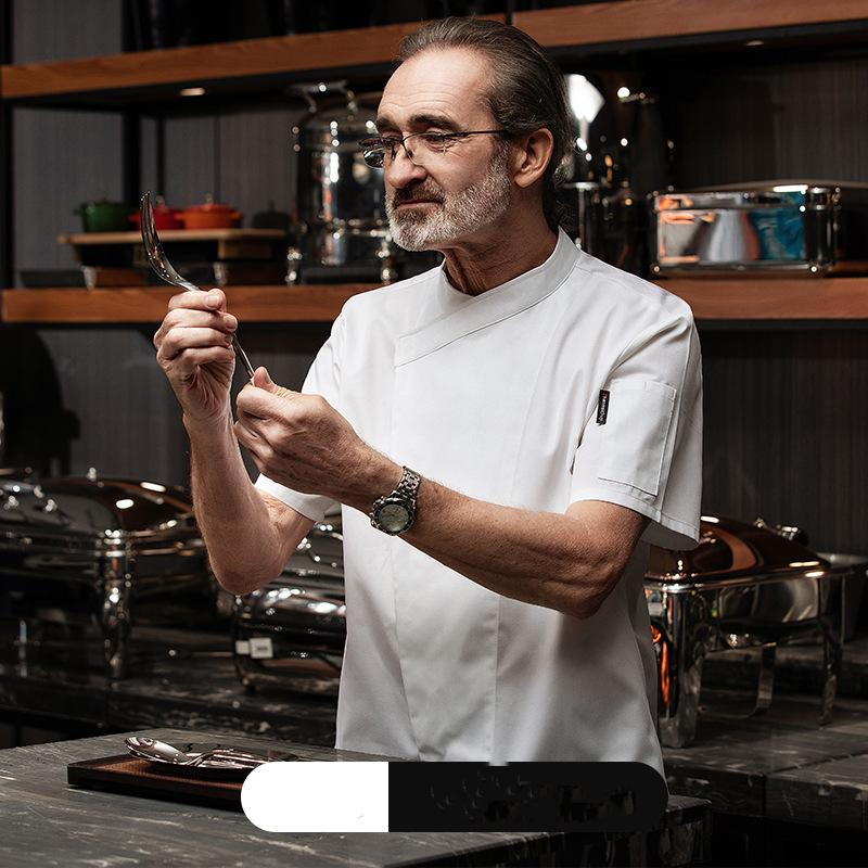 Herren- und Damen-Kochoveralls Einteilige Oberteile Hotel Kuchenbäcker Werkzeug Kochoveralls