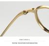 Retro Pure Titanium Unisex Myopia Glasses Frame - High Prescription, Small Square Polygon Frame