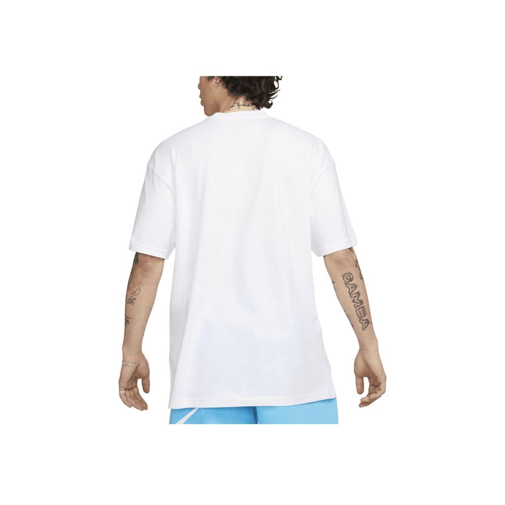 Nike Letter Logo Round Neck Casual Short Sleeve T-Shirt Men Tops White DZ2997-100